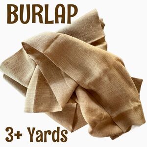 Burlap Fabric 3+ Yards (appx 120” x 40”)